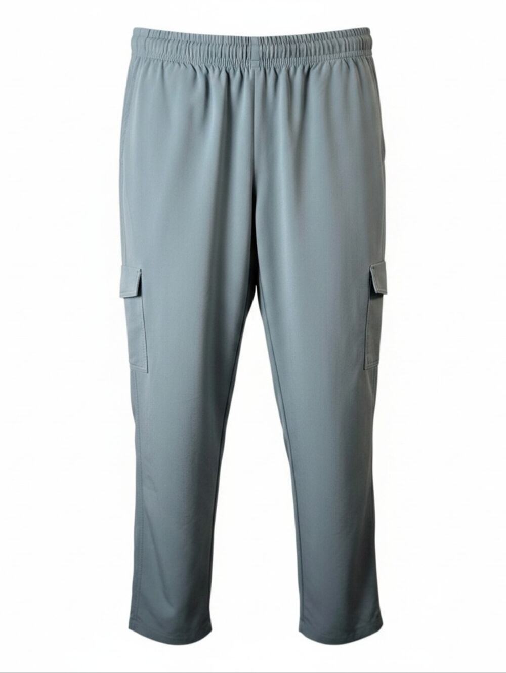 Apana Cargo Pants Women L Gray Stretch Athleisure Lightweight Pull On Pockets